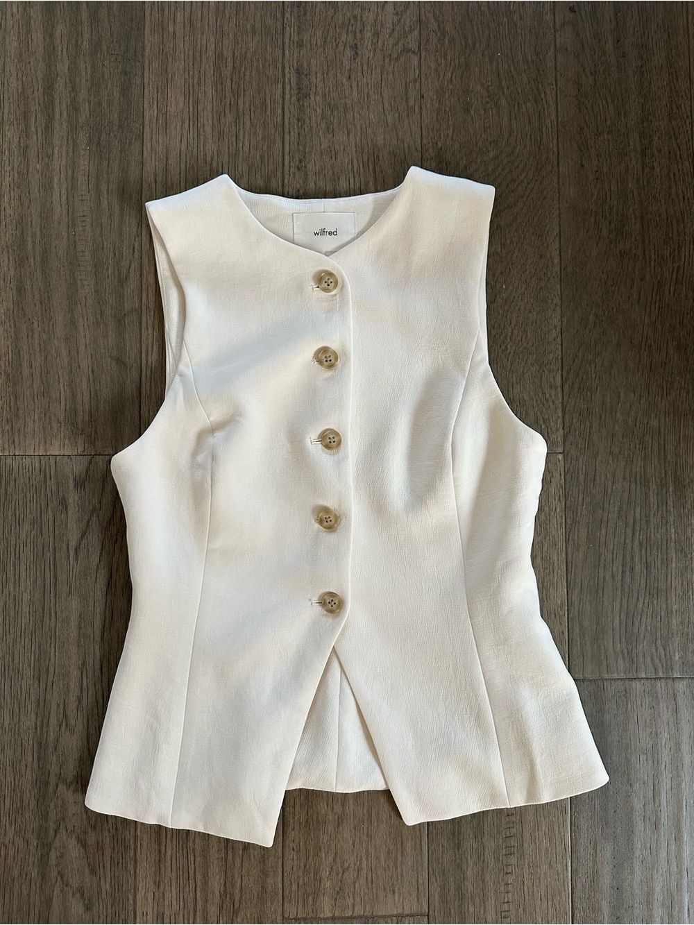 Aritzia Wilfred Regal Vest Crepette Sz 2